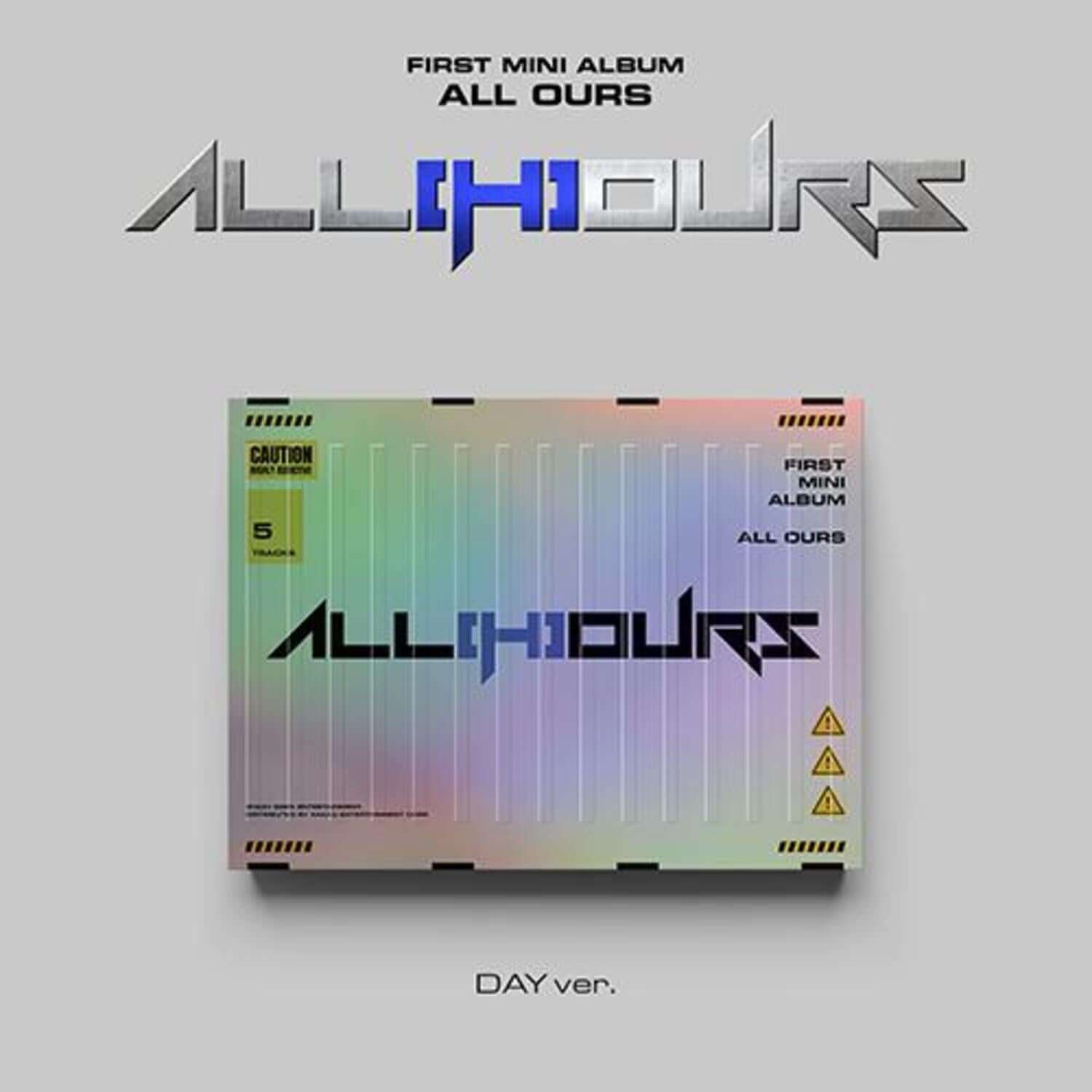 ALL(H)OURS - 1st Album [ALL(H)OURS FIRST MINI ALBUM ] (DAY Ver.) - Album Kpop, pochette DAY sur fond clair.