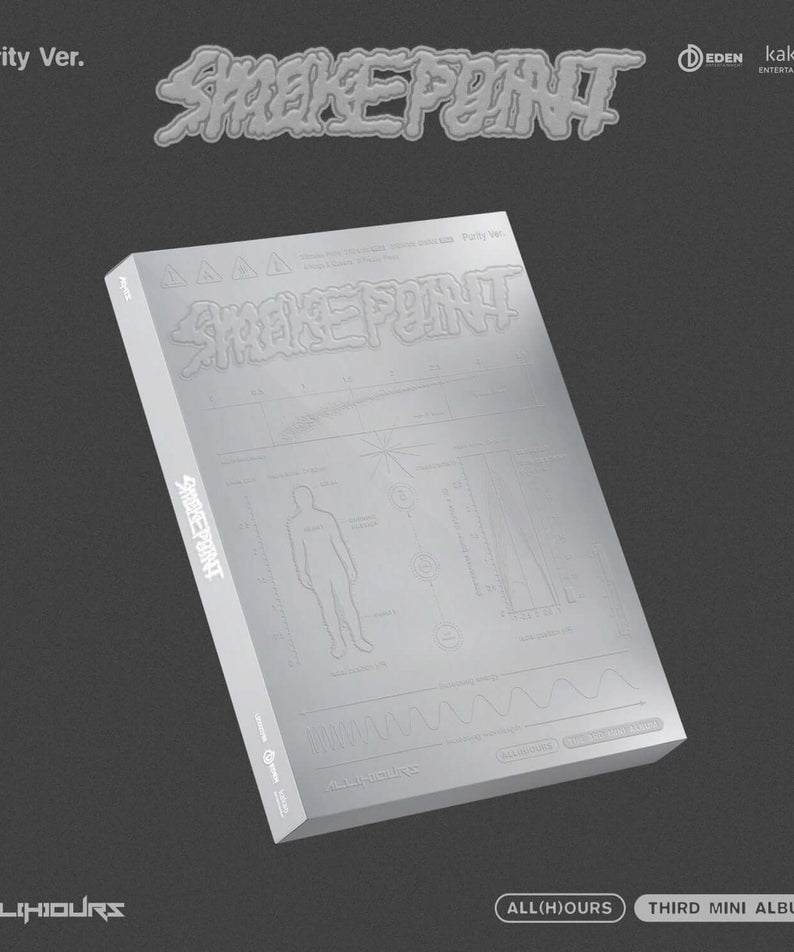 ALL(H)OURS - THIRD MINI ALBUM [Smoke Point] (Purity ver.) - Album Kpop, couverture Purity sur fond sombre, visuel produit