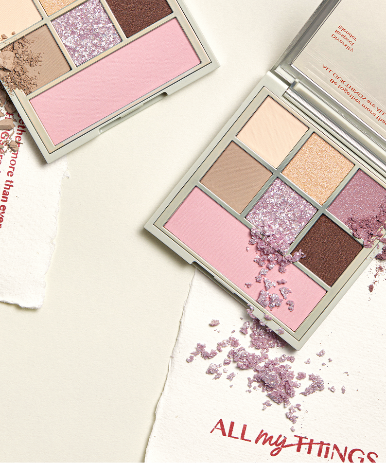 ALL MY THING I'm Your Palette maquillage avec couleurs chatoyantes et emballage élégant pour un look glamour et moderne.