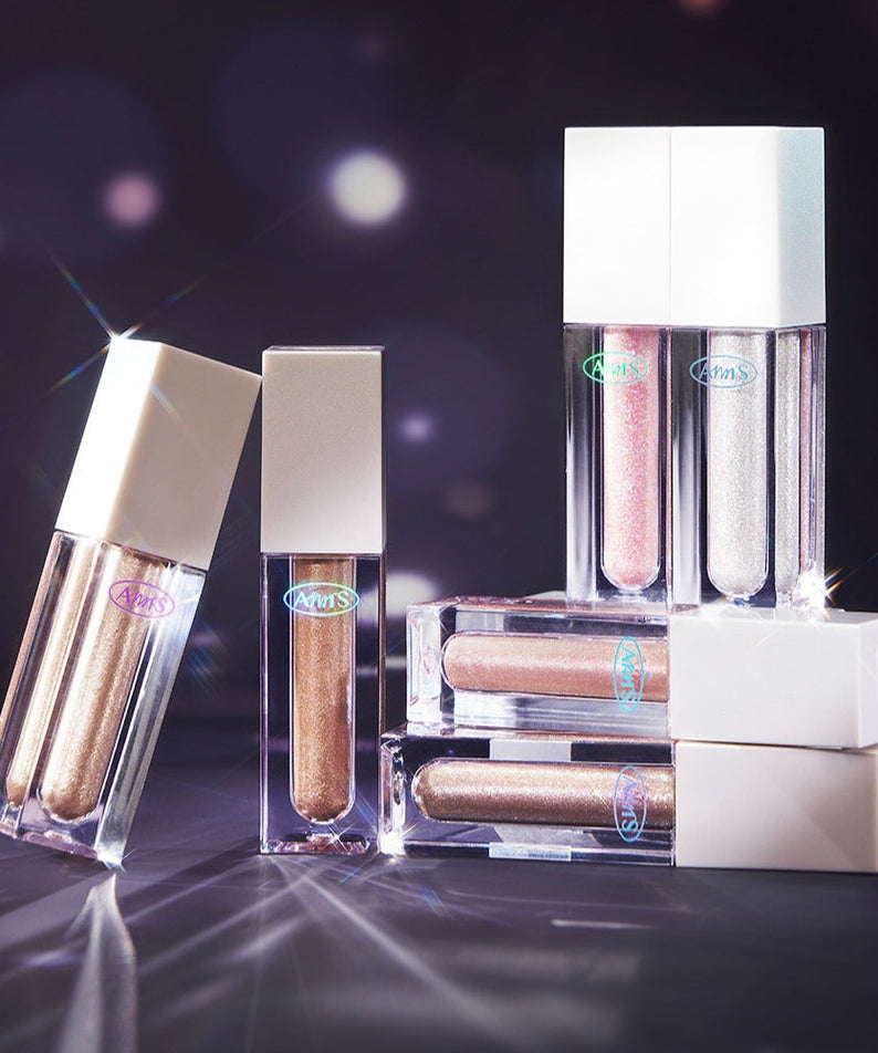 ALL MY THING Kiss Your Eye Glitter Liquid Eyeshadow collection sur fond lumineux chic
