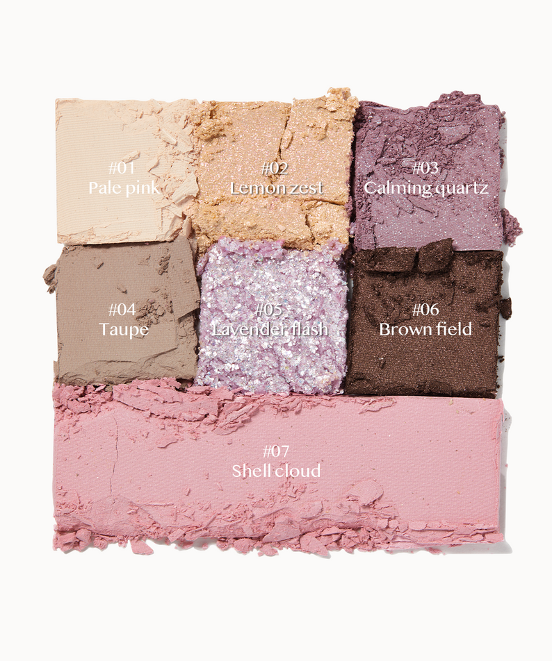 Palette de couleurs ALL MY THING I'm Your Palette avec nuances pastel et scintillantes, idéal pour le maquillage.