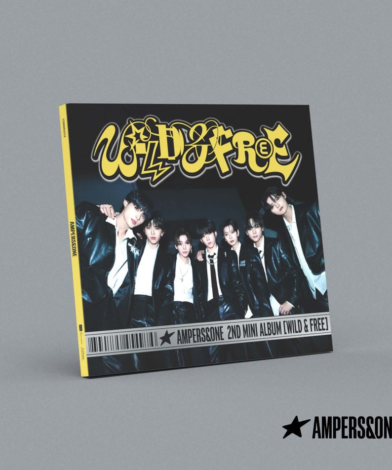 AMPERS&ONE - 2nd Album [WILD & FREE] (Digipack ver.) - Album Kpop, couverture digipack sur fond gris, visuel groupe