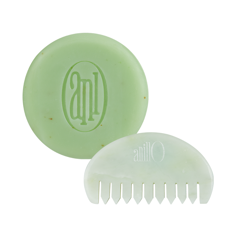 ANILLO Special Scalp Care Set (Shampoo Bar & Jade GuaSha Comb) disponible sur Ma petite Coree, ton Eshop 100% K-beauty en direct de Seoul