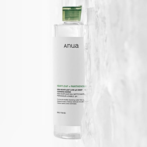 ANUA Heartleaf 87 + Panthenol Low ph Deep Cleansing Water 500ml disponible sur Ma petite Coree, ton Eshop 100% K-beauty en direct de Seoul