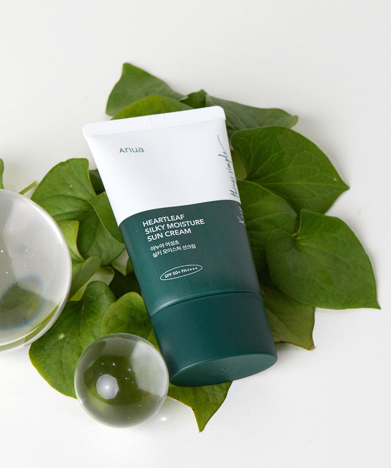 ANUA Heartleaf Silky Moisture Sun Cream 50ml disponible sur Ma petite Coree, ton Eshop 100% K-beauty en direct de Seoul