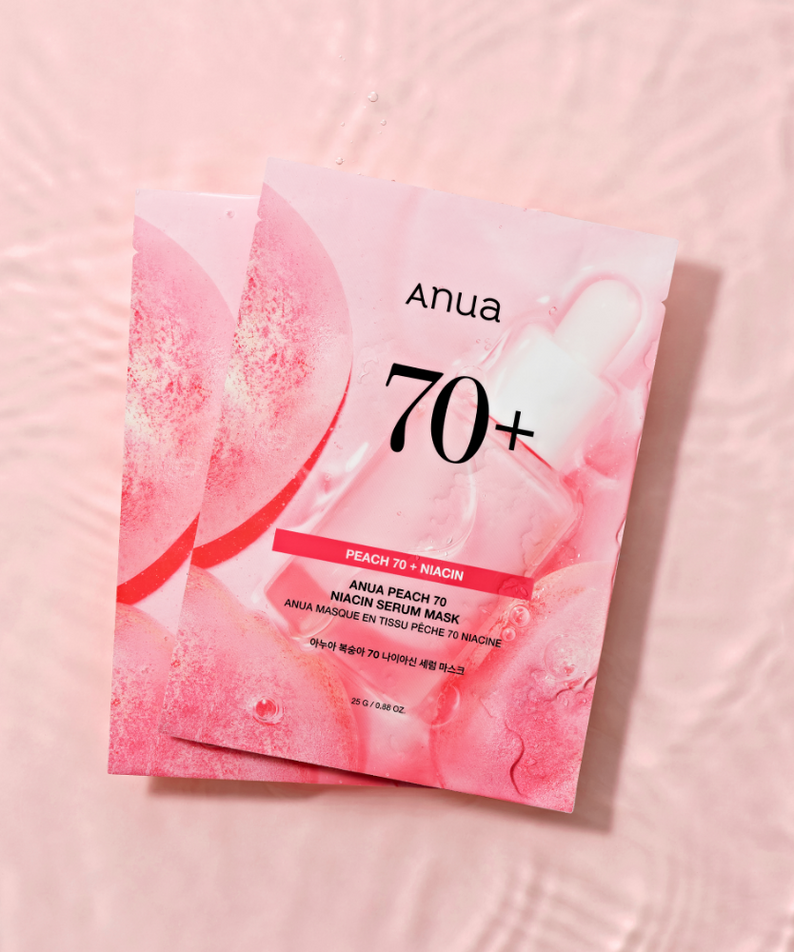 ANUA Peach 70 + Niacin Serum Mask disponible sur Ma petite Coree, ton Eshop 100% K-beauty en direct de Seoul