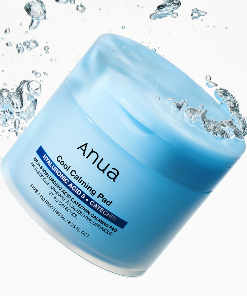 ANUA 8 Hyaluronic Acid Catechin Calming Pads 110 Pads, soin apaisant, hydratation intense, produit beauté