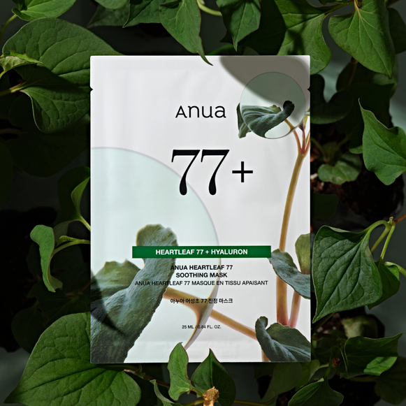 ANUA Heatfleaf 77 + Hyaluron Soothing Mask