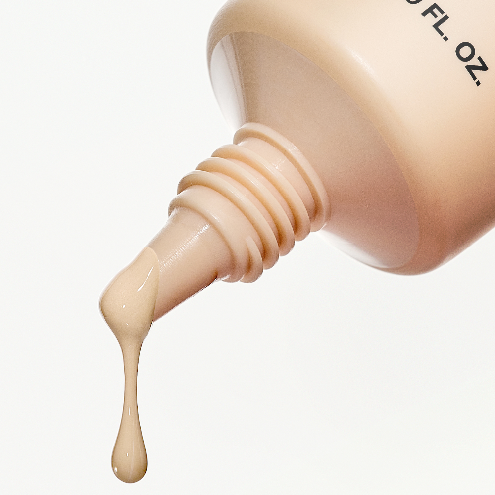 ANUA Matt But Glow Cover Beige 50ml, tube pressé sur fond clair : texture beige couvrante, marque ANUA
