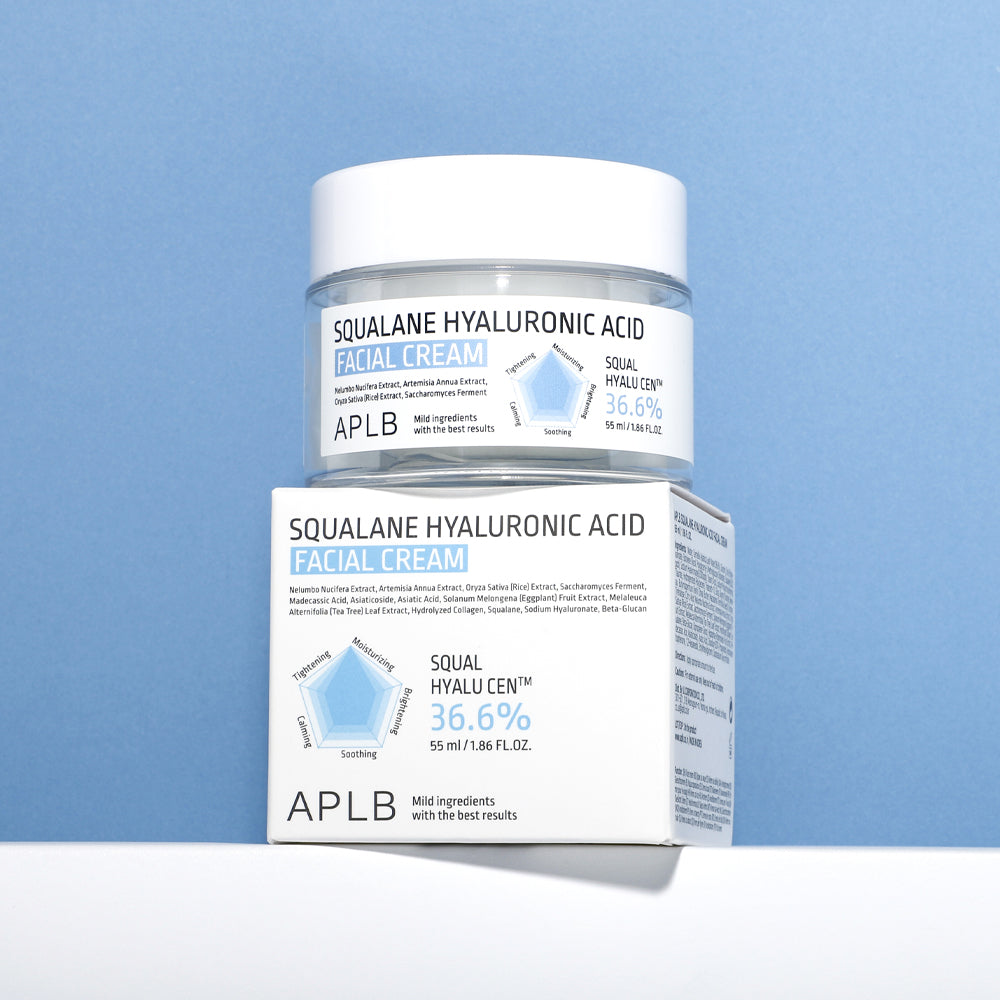 APLB  Squalane Hyaluronic Acid Facial Cream 55ml