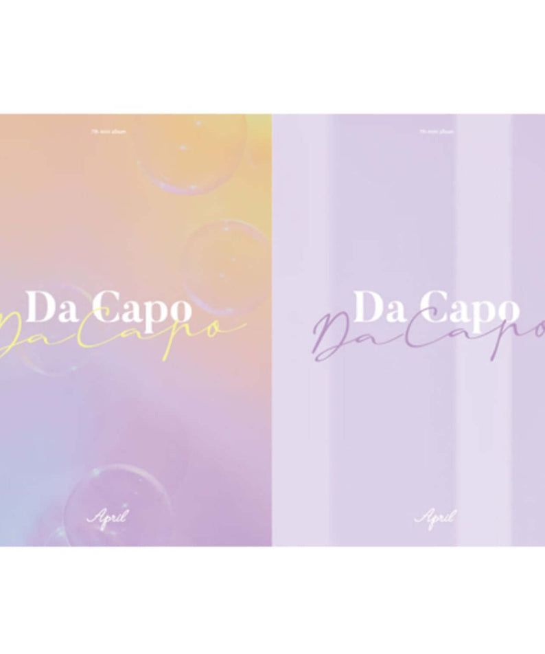 APRIL - [DA CAPO] (Ver. 2 Random) - Album Kpop, couverture style pastel Da Capo, visuel marque April, ambiance pop