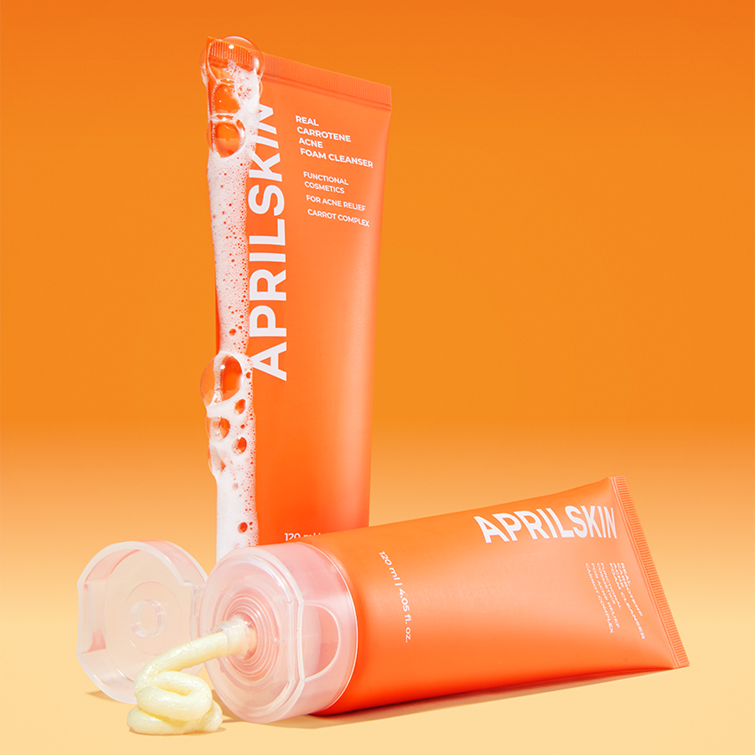 APRILSKIN Real Carrotene Acne Foam Cleanser 120ml