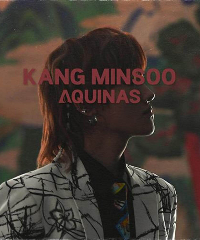 AQUINAS - [IT DOESN'T MATTER] - Album Kpop : visuel portrait Kang Minsoo, style rétro, pochette inspirée du Kpop