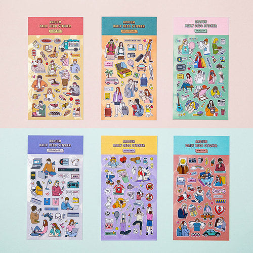 ARDIUM Daily Deco Stickers disponible sur Ma petite Coree, ton Eshop 100% K-beauty en direct de Seoul