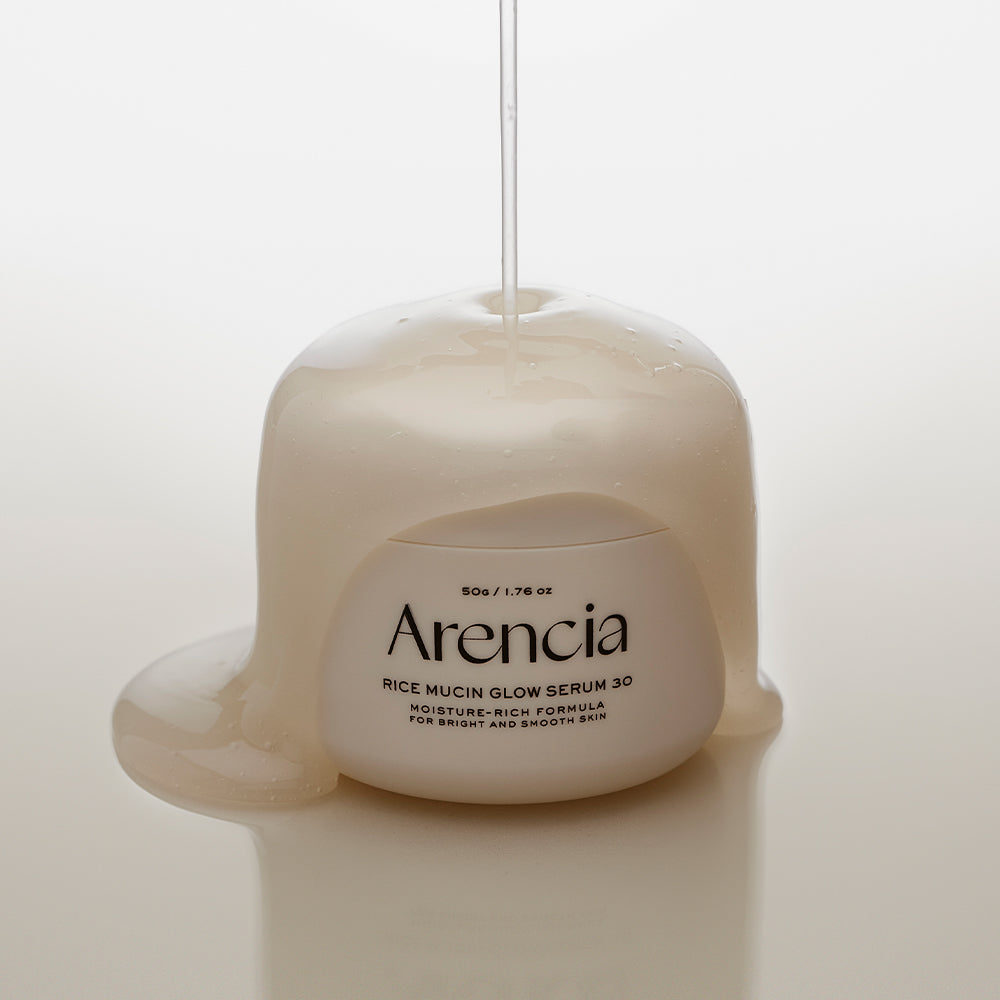 ARENCIA Rice Mucin Glow Serum 50g disponible sur Ma petite Coree, ton Eshop 100% K-beauty en direct de Seoul