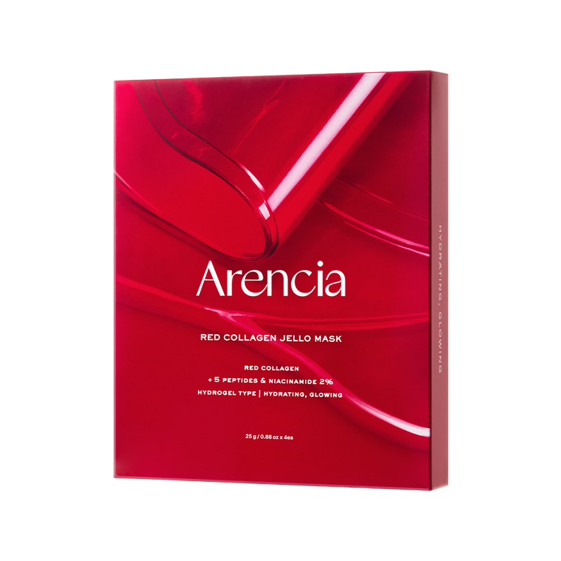 ARENCIA Red Collagen Gel Mask 4 Sheets