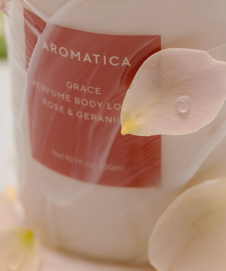 AROMATICA Grace Perfume Body Lotion Rose & Geranium 300ML