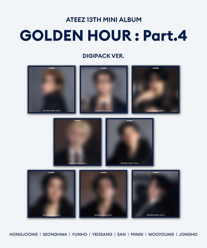 ATEEZ - [GOLDEN HOUR : Part.4] (DIGIPACK VER.) (Random 1 of 8) - Album Kpop : digipack avec 8 photocard