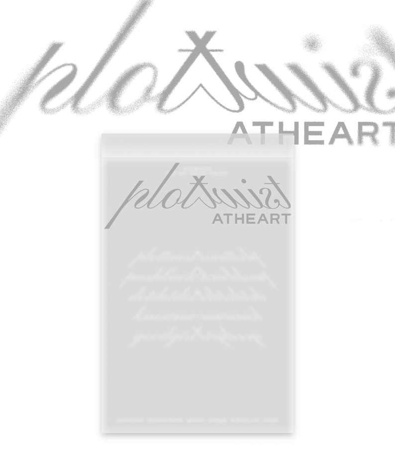 ATHEART - 1st EP [Plot Twist] (Reveal Ver.) - Album Kpop, pochette blanche avec logo et mention Plot Twist
