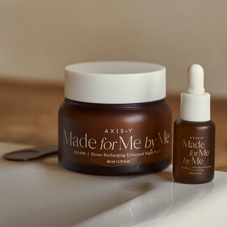 AXIS-Y Biome Recharging Night Renewal Set (Night Balm 80ml & Boosting Concentrate 8ml) disponible sur Ma petite Coree, ton Eshop 100% K-beauty en direct de Seoul