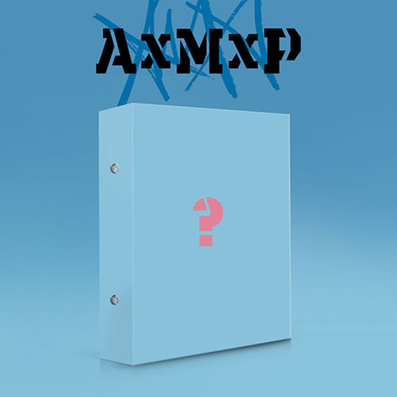 AXMXP - 1ST MINI [Amplify My Way] (WAYPOINT ver.) - Album Kpop AXMXP, jaquette bleue sur fond clair