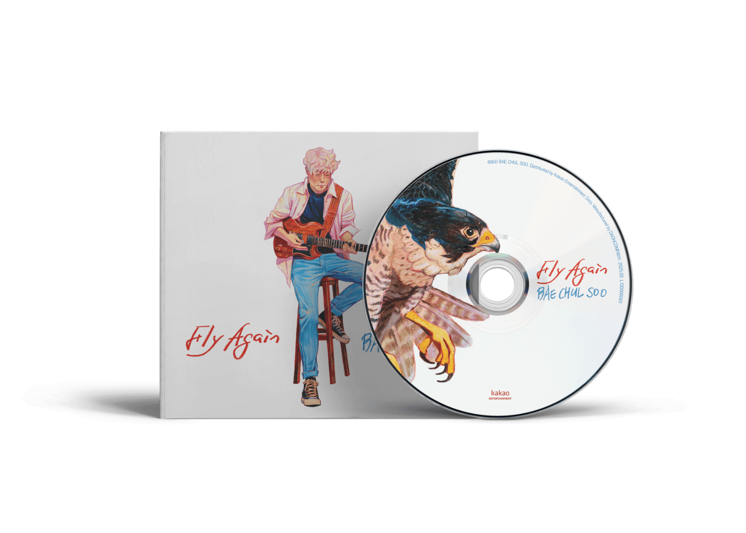 BAE CHULSU - [Fly again] (CD) - Album Kpop : CD avec pochette visuelle, ambiance Kpop, visuel chanteur & illustration.