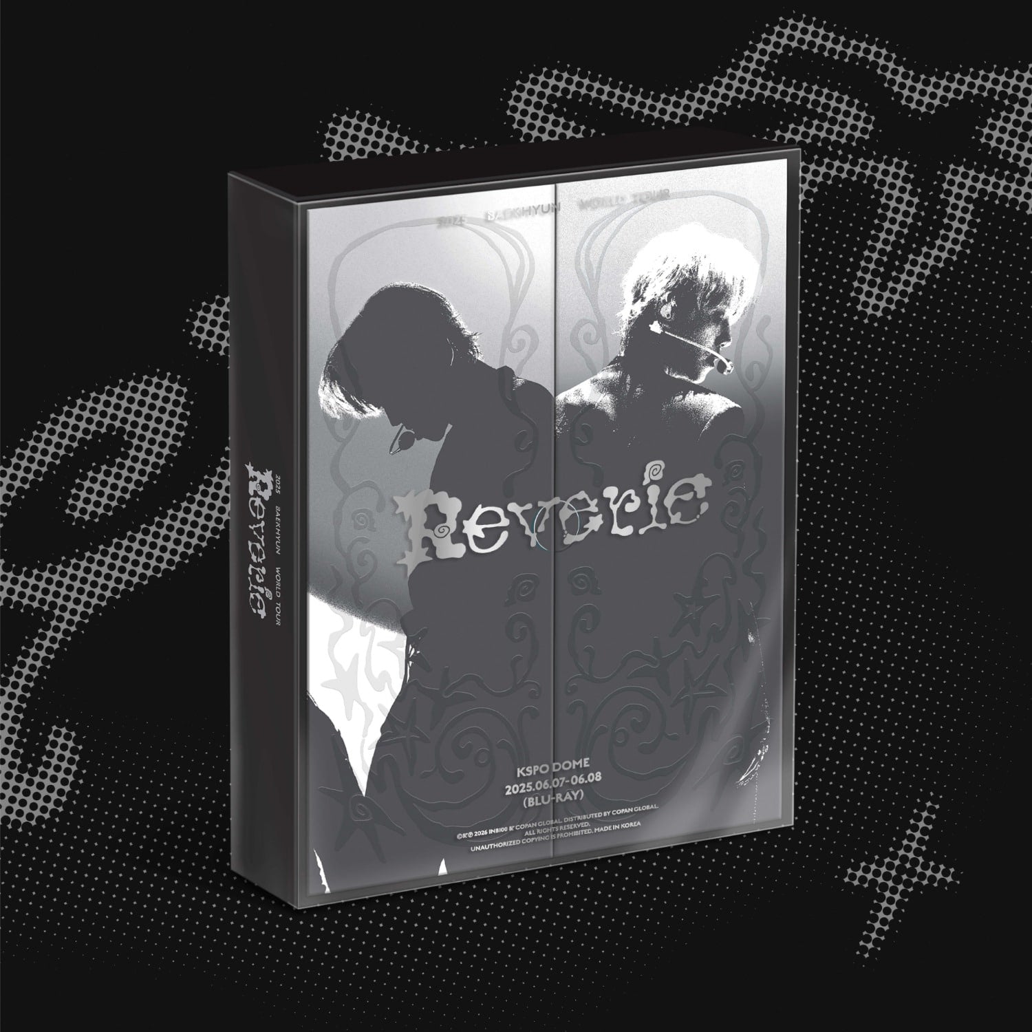 BAEKHYUN - 2025 BAEKHYUN WORLD TOUR [Reverie] in SEOUL (Blu-ray) - Album Kpop : coffret live BAEKHYUN, visuel concert noir