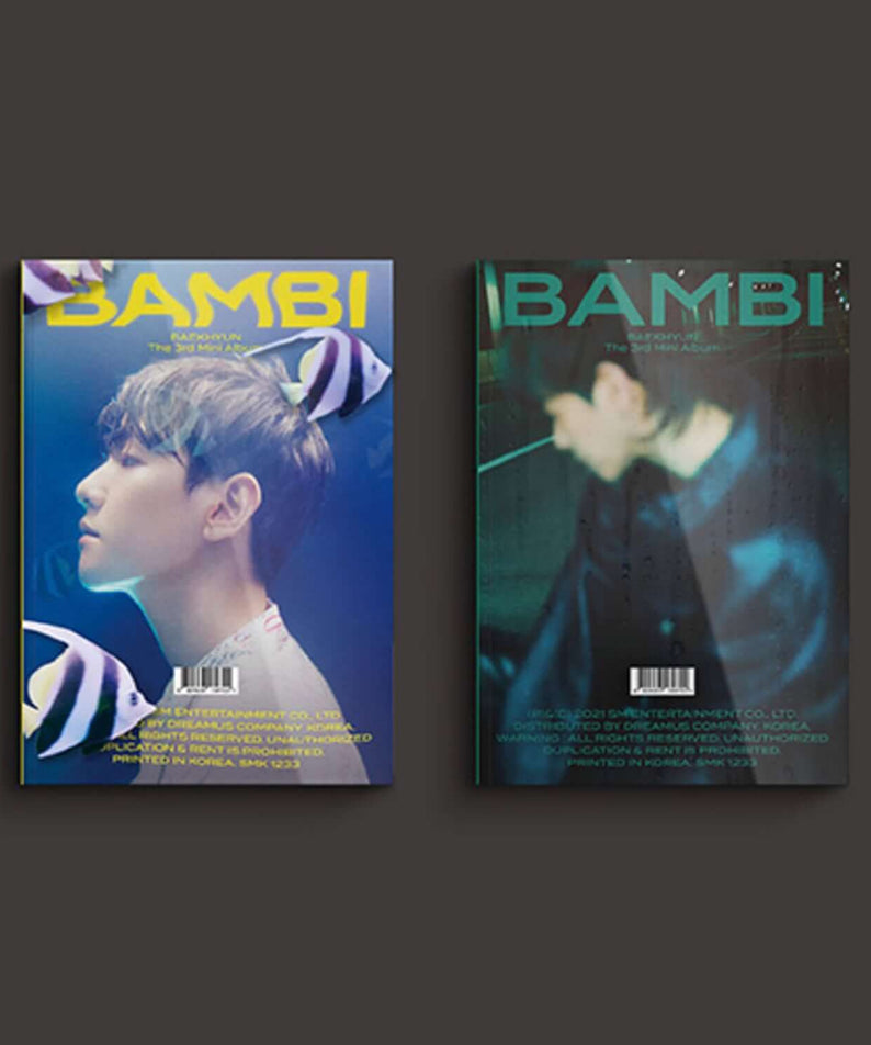 BAEKHYUN - 3rd Album [Bambi] Photo Book Ver. - Album Kpop : photo book Bambi, jaquette avec Baekhyun, style pop.