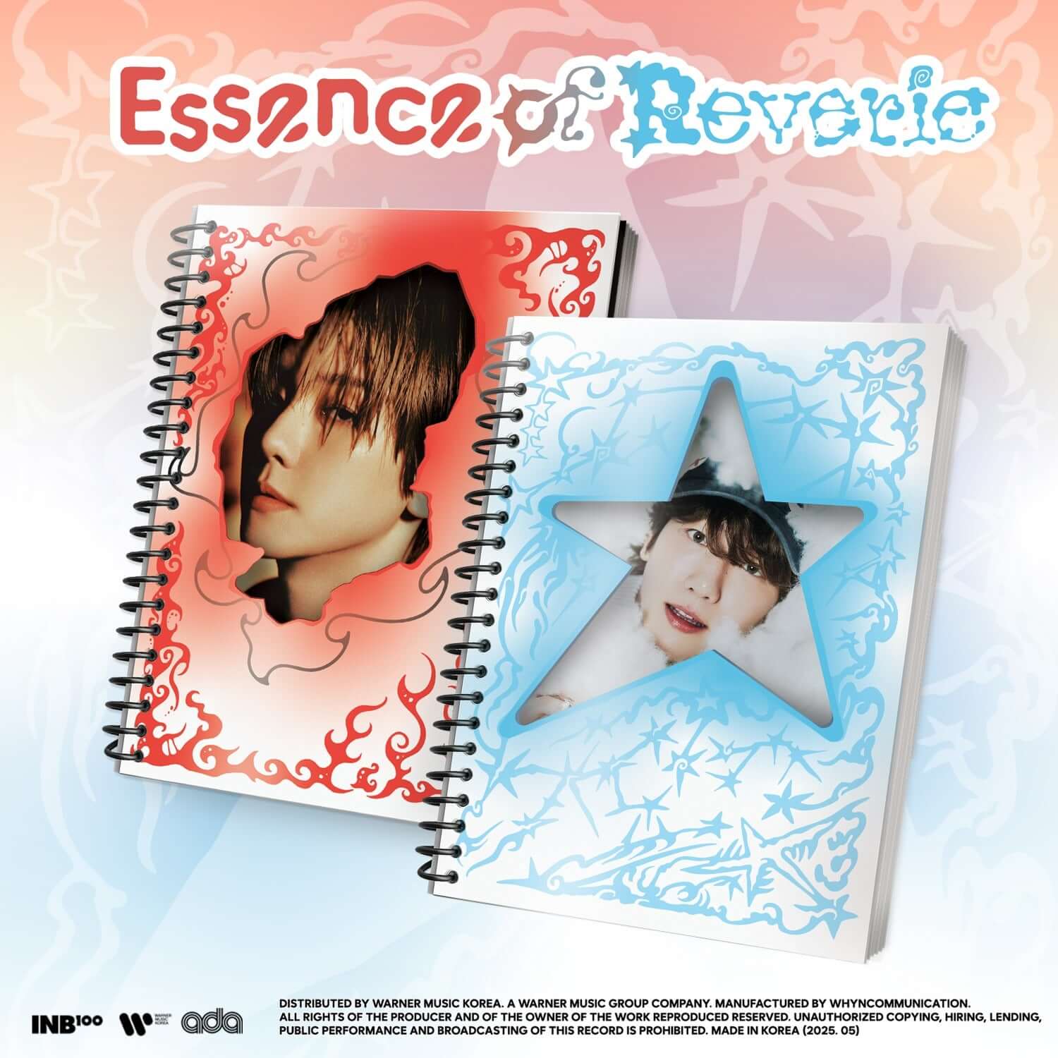 BAEKHYUN - Essence of Reverie – The 5th Mini Album [Photobook] (Random 1 of 2) - Album Kpop : photobook rouge/bleu.