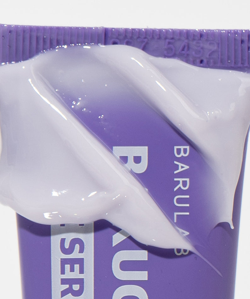 Sérum BARULAB Bakuchiol Peptide Wrinkle Eye Serum 30ml texture crémeuse, soin contour des yeux pour rides.