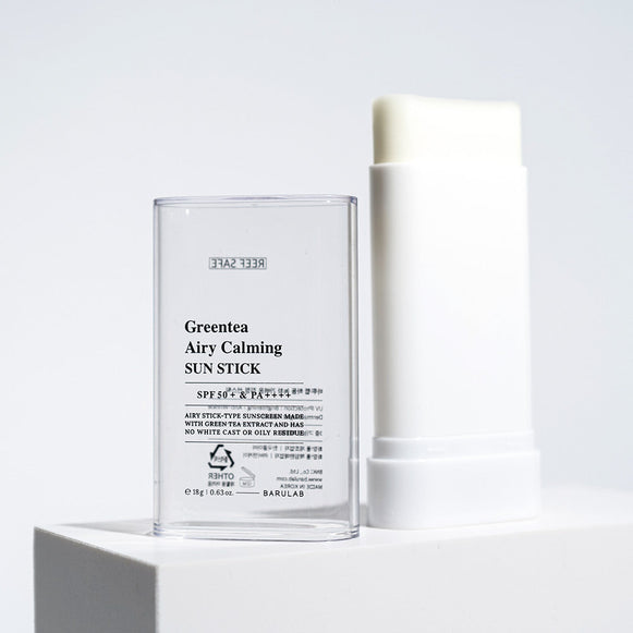 BARULAB Greentea Airy Calmimg Sun Stick disponible sur Ma petite Coree, ton Eshop 100% K-beauty en direct de Seoul