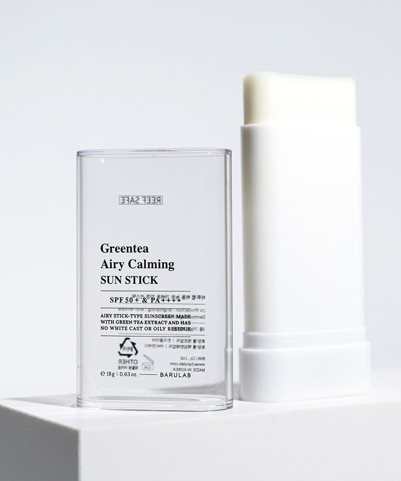 BARULAB Greentea Airy Calmimg Sun Stick disponible sur Ma petite Coree, ton Eshop 100% K-beauty en direct de Seoul