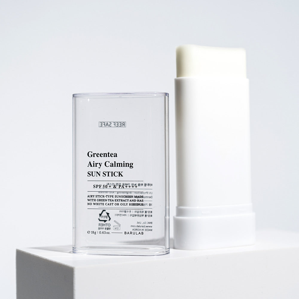 BARULAB Greentea Airy Calmimg Sun Stick disponible sur Ma petite Coree, ton Eshop 100% K-beauty en direct de Seoul