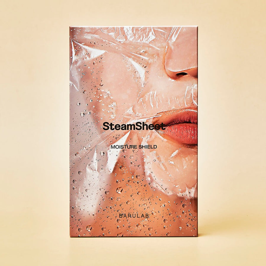 BARULAB Steam Sheets Moisture Shield Oil Lock Facial Mask 5 Packs