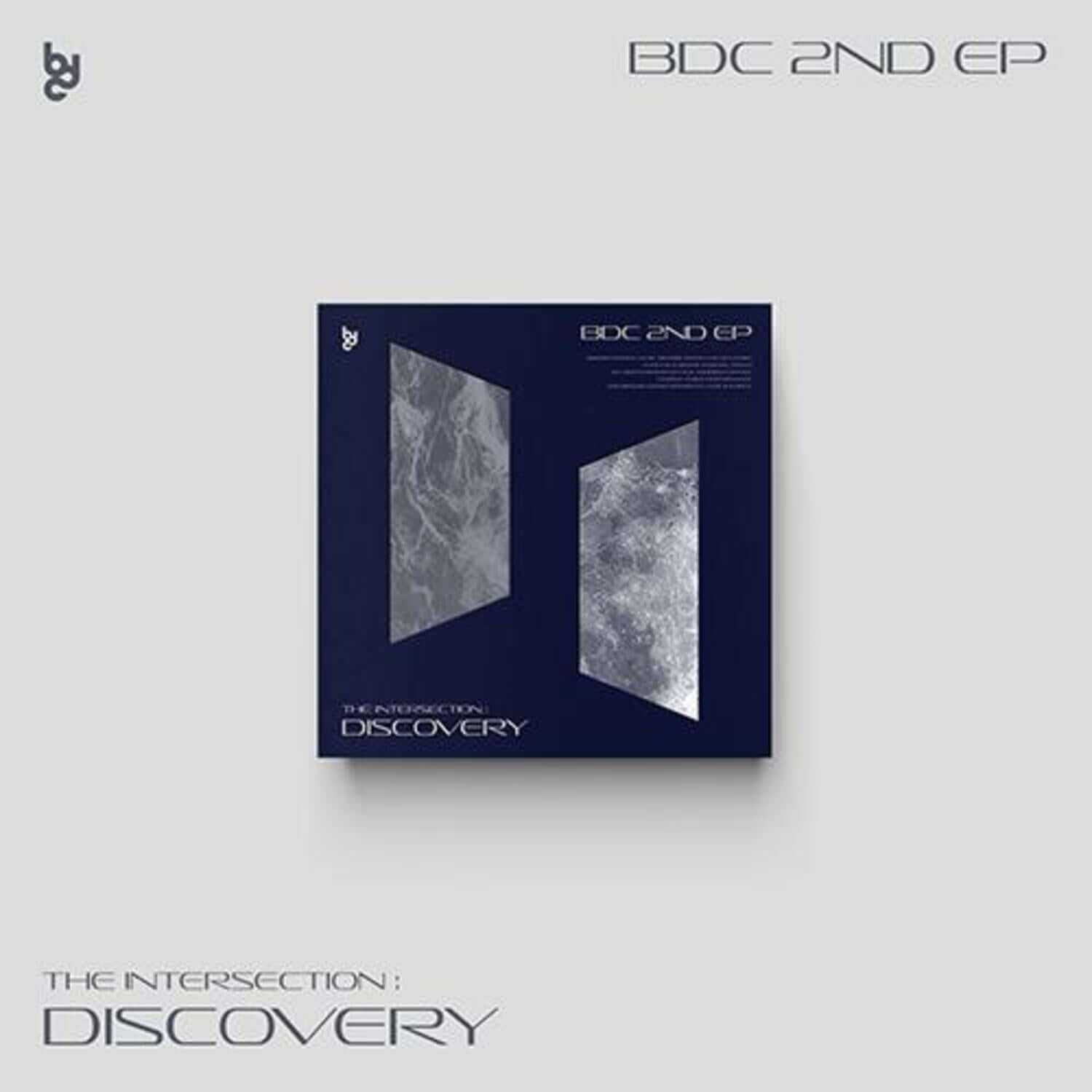 BDC - 2ND EP [THE INTERSECTION : DISCOVERY] (REALITY ver.) - Album Kpop BDC, pochette bleue sur fond clair.