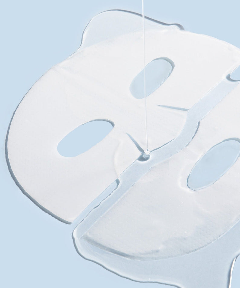 BENTON Hydrogel Collagen Mask Pack 27g x4, hydratation intense pour une peau éclatante, image du masque en hydrogel transparent.