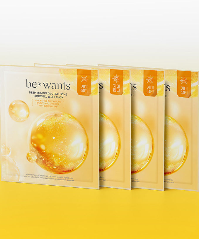 BEWANT Deep Toning Glutathione Hydrogel Jelly Mask 4 Sheets