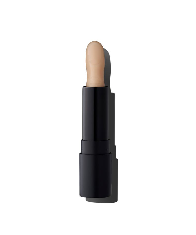 BLACK MONSTER Finger Balm, baume à lèvres stylisé en tube noir, sur fond blanc, produit de la marque BLACK MONSTER.