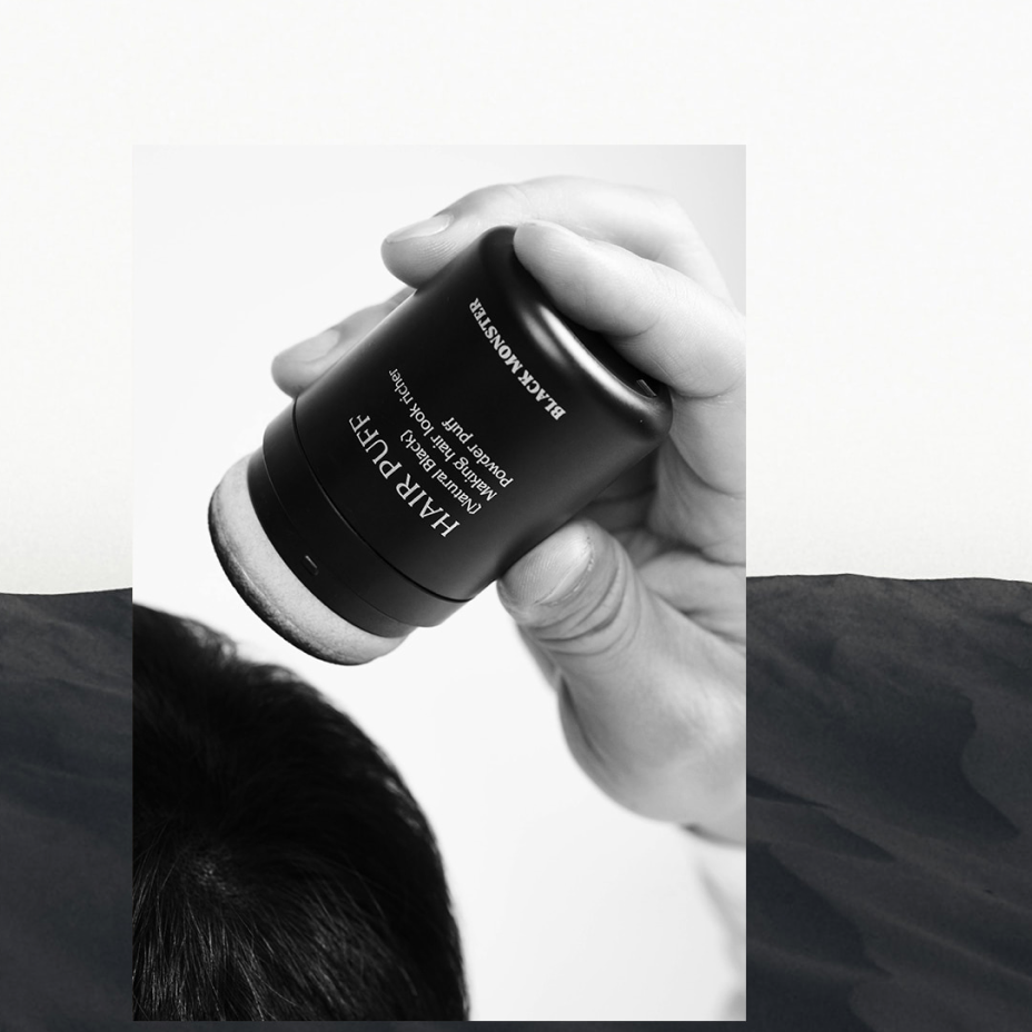 BLACK MONSTER Hair Black Puff Natural Black