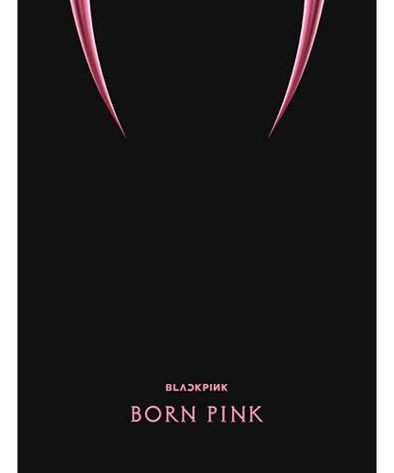 BLACKPINK - 2nd ALBUM [BORN PINK] (BOX SET ver.)(PINK ver.) - Album Kpop, boîte noire et détail rose, visuel cover