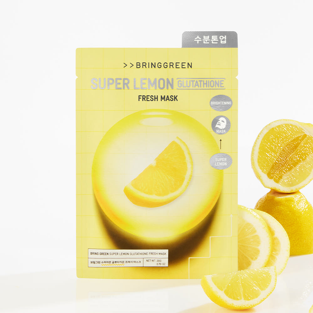 BRINGGREEN Fresh Mask Super Lemon Glutathione 20g 10 Sheets