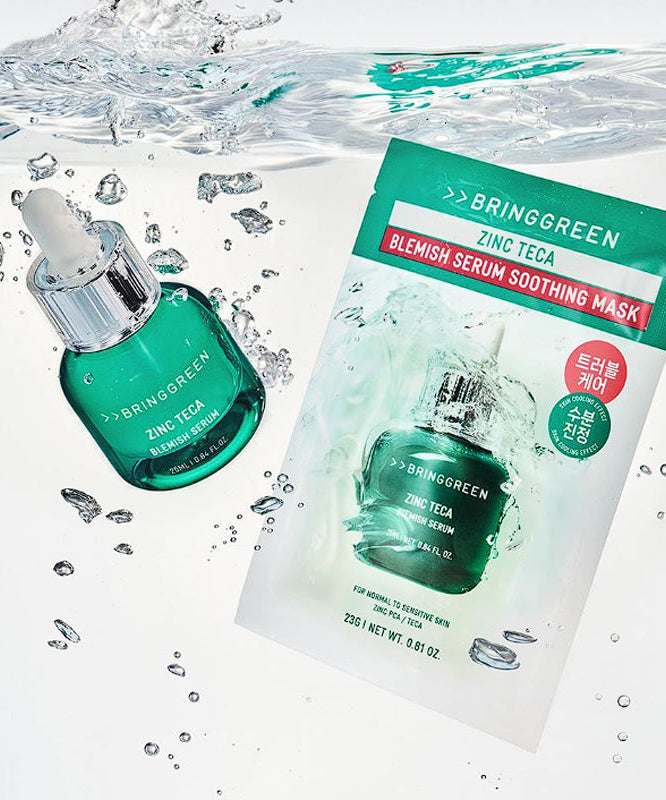 BRINGGREEN Zinc Teca Trouble Serum Soothing Mask 1 Sheet