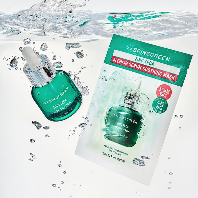BRINGGREEN Zinc Teca Trouble Serum Soothing Mask 1 Sheet