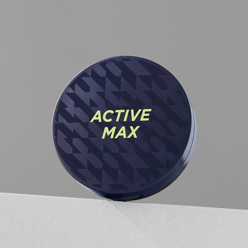 BRTC Homme Active Max Perfect Cushion 15g de BRTC, pot bleu « Active Max » sur fond clair, visuel produit