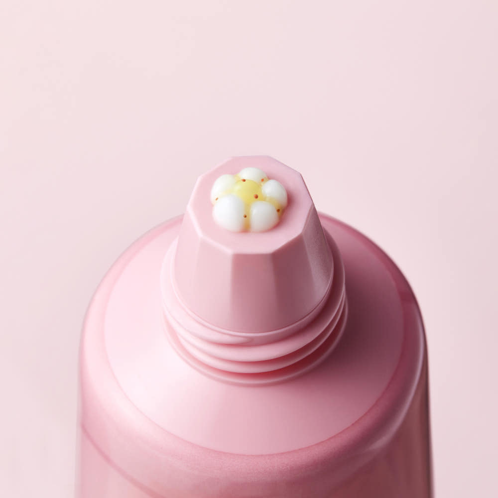 Décris l'image en français : BRTC Time 8 LIft-Toning Collagen Cream 80ml de BRTC, flacon crème rose sur fond clair.