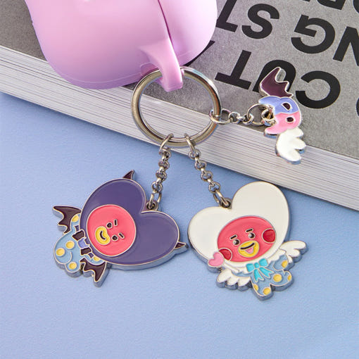 BT21 Angel & Villain Metal Key Ring disponible sur Ma petite Coree, ton Eshop 100% K-beauty en direct de Seoul