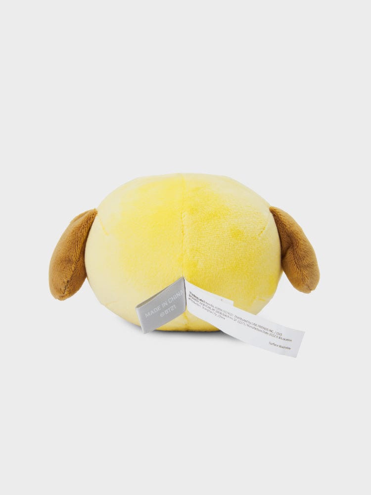 BT21 CHIMMY BABY MOCHI FACE CUSHION (S) LINE FRIENDS : coussin mochi jaune CHIMMY, photo produit sur fond clair.