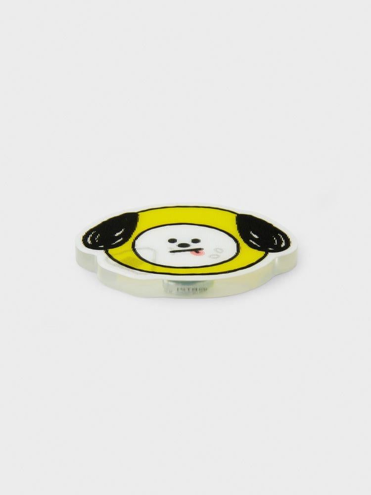 BT21 CHIMMY LENTICULAR 3D MAGNET 2024 SEASON'S GREETINGS : aimant 3D CHIMMY Jimin sur fond clair, papeterie officielle LINE FRIENDS.