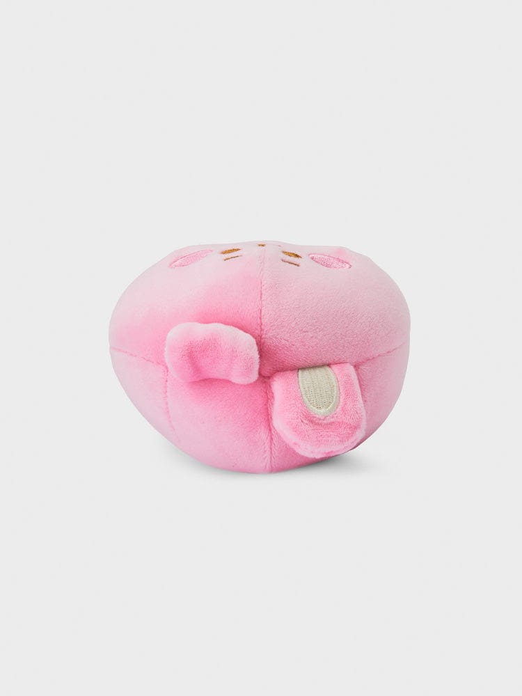 BT21 COOKY BABY MOCHI FACE CUSHION (S) LINE FRIENDS : coussin visage mochi rose décoratif, ambiance kawaii.
