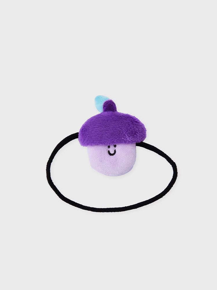 BT21 COSTUME PLUSH CLOSET - VEST HOPE IN LOVE, peluche VHope de LINE FRIENDS, sur fond blanc, costume violet.